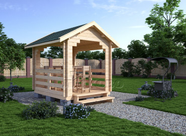 Изображение Дачная беседка "БС" 2.5×2.5