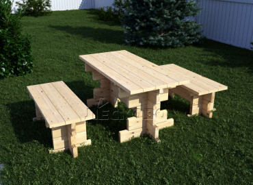 Изображение Комплект садовой мебели "КМ-1"