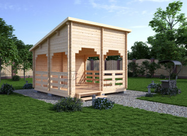 Изображение Беседка- веранда "В" 4×4